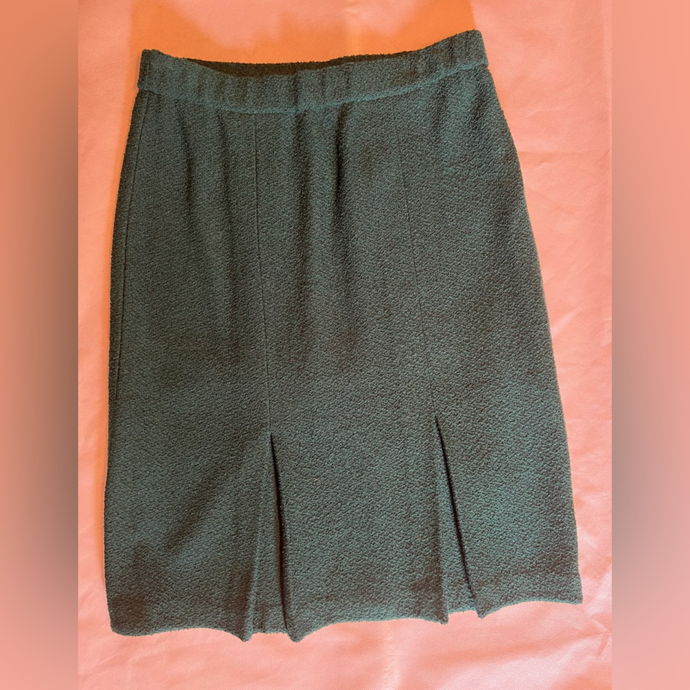 St John (green) pleated skirt
